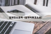 篮球怎么选号（篮球号数怎么选）