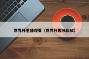 世界杯重播观看（世界杯视频回放）