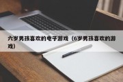 六岁男孩喜欢的电子游戏（6岁男孩喜欢的游戏）