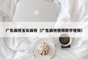广东麻将玉石麻将（广东麻将视频教学视频）