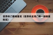 世界杯门票哪里买（世界杯足球门票一般哪里购买）