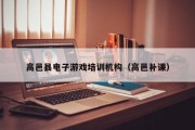 高邑县电子游戏培训机构（高邑补课）