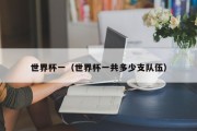 世界杯一（世界杯一共多少支队伍）