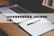 2002年世界杯冠军是谁（2002世界杯八强）