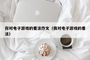 你对电子游戏的看法作文（我对电子游戏的看法）